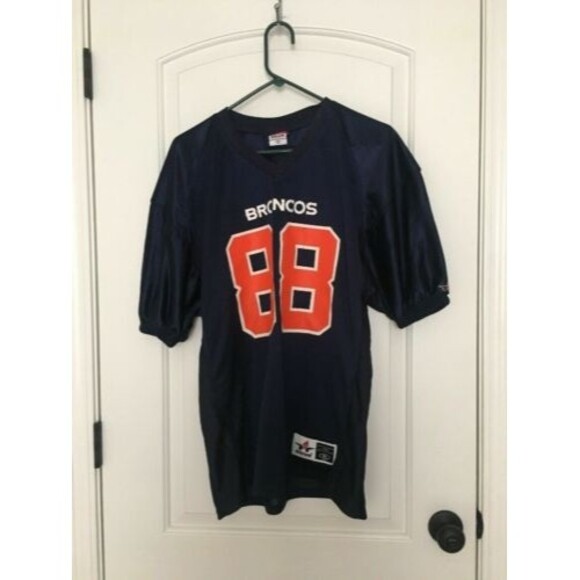 Alleson Youth Boys Football Jersey Denver Broncos Carter XL Blue Orange